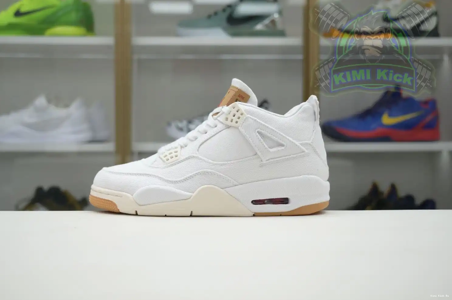 Jordan white 4 levis tag) (levis Kimikick Air Jordan 0808